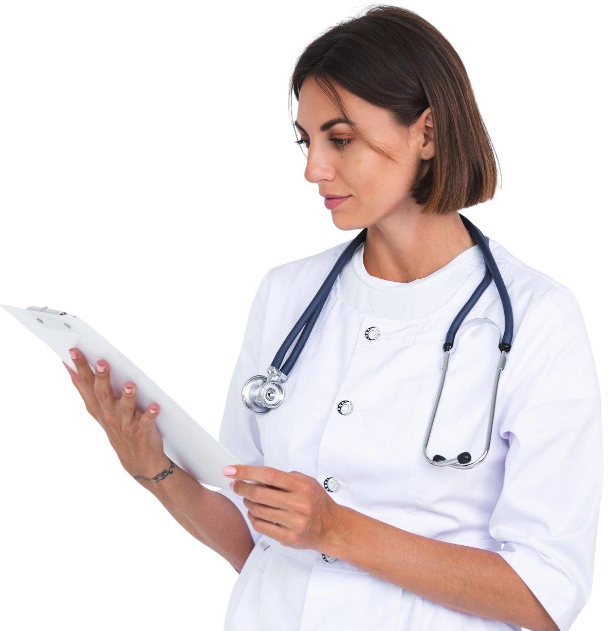 Médica do trabalho atendendo no Centro Médico Nexo
